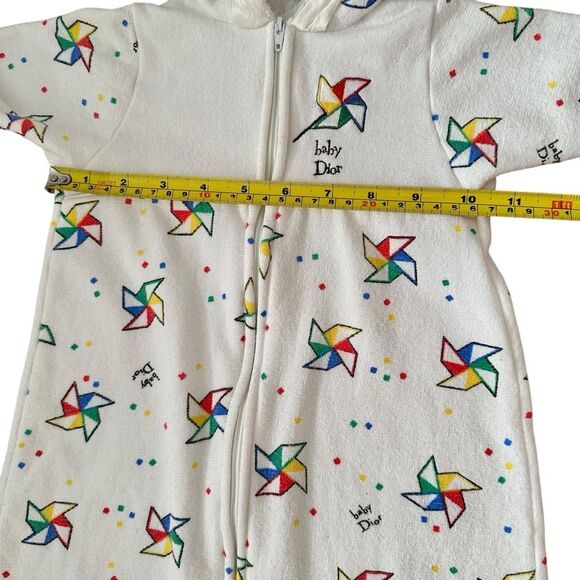 Vintage Baby Dior Terry One-Piece White 3-6 months - Picture 9 of 11